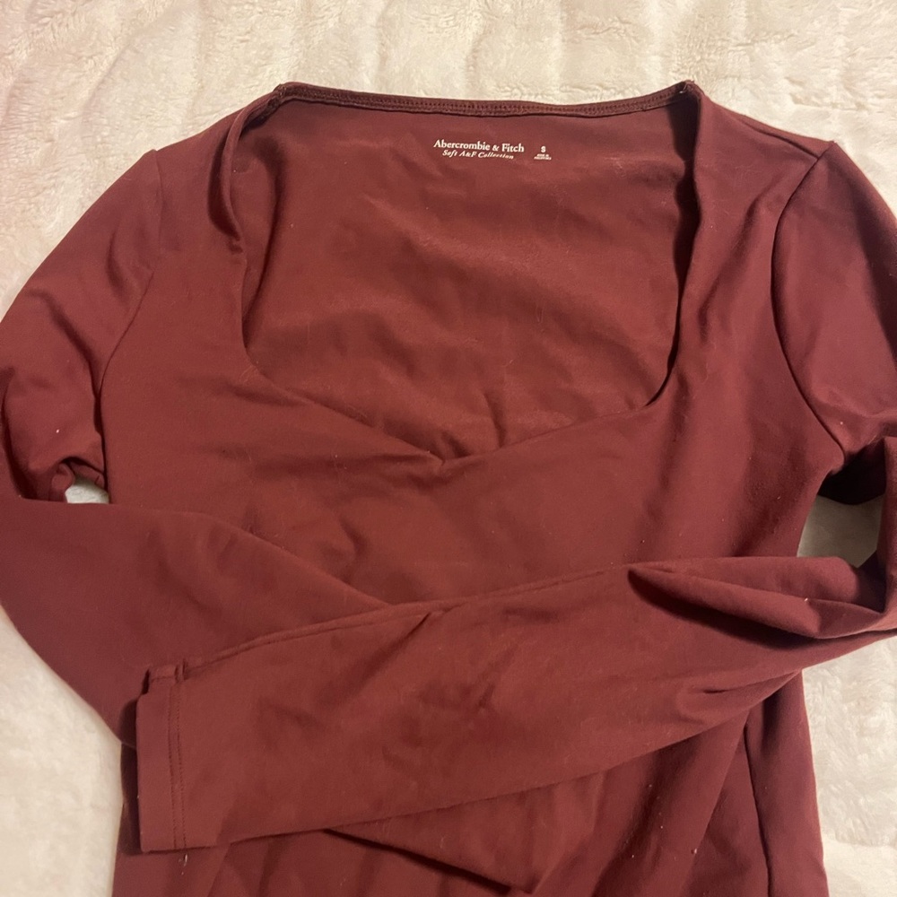 Abercrombie & Fitch Women's Maroon Bodysuit
